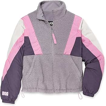 ジャケット・アウター UGG Kieren UGGfluff / Nylon Jacket UGG Women's Kieren Uggfluff / Nylon Jacket Coat, Cloudy Grey